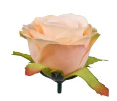 Umelá ružička broskyňová 6 cm / 1 ks