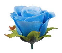 Umelá ružička modrá 6 cm / 1 ks