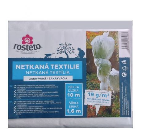 Netkaná textilia Rosteto - biela 10 m x 1,6 m